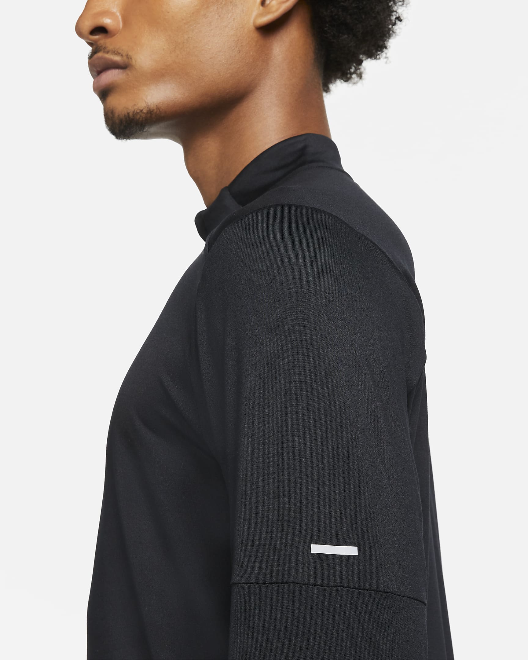 NIKE DRI-FIT 1/2-ZIP RUNNING LONG-SLEEVE 'BLACK'