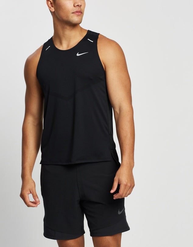 NIKE DRI-FIT MILER TANK TOP 'BLACK'