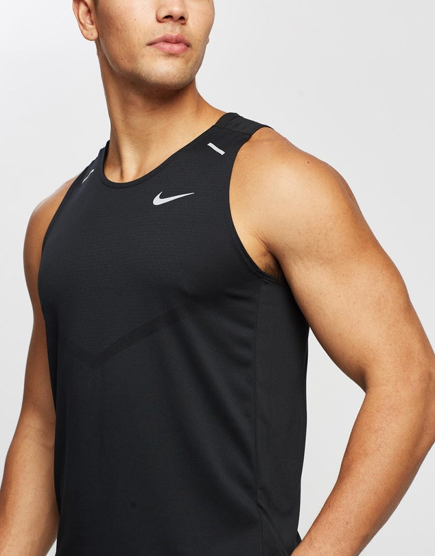 NIKE DRI-FIT MILER TANK TOP 'BLACK'